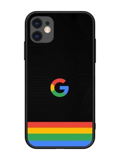 Google Logo Art Glossy Metal Phone Cover for Apple Iphone 11