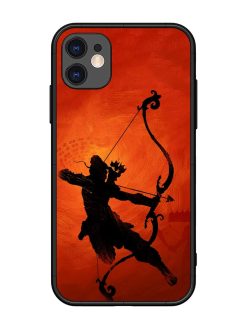Illustration Lord Rama Glossy Metal Phone Cover for Apple Iphone 11