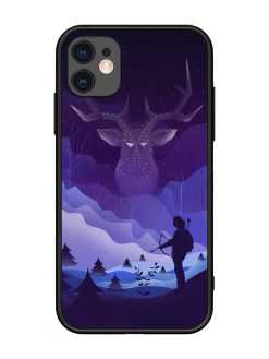 Deer Forest River Glossy Metal Phone Cover for Apple Iphone 11