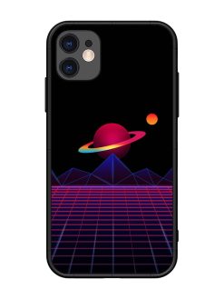 Wave Aesthetic Glossy Metal Phone Cover for Apple Iphone 11