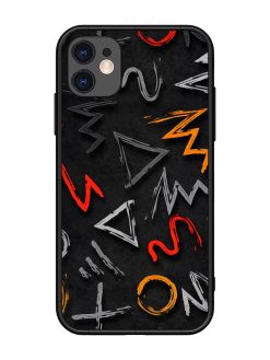 Grungy Graffiti Glossy Metal Phone Cover for Apple Iphone 11