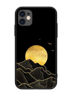 Golden Sunrise Glossy Metal Phone Cover for Apple Iphone 11