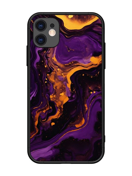 Painting Of A Purple Glossy Metal Phone Cover for Apple Iphone 11 Edge Zapvi