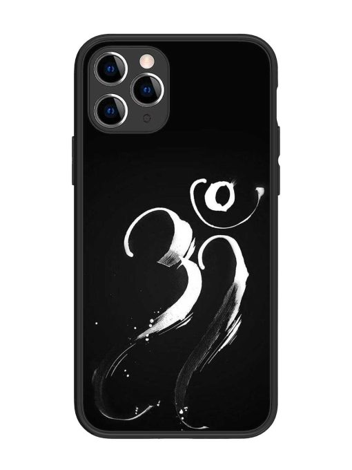 Om Logo Glossy Metal Phone Cover for Apple Iphone 11 Pro Edge Zapvi