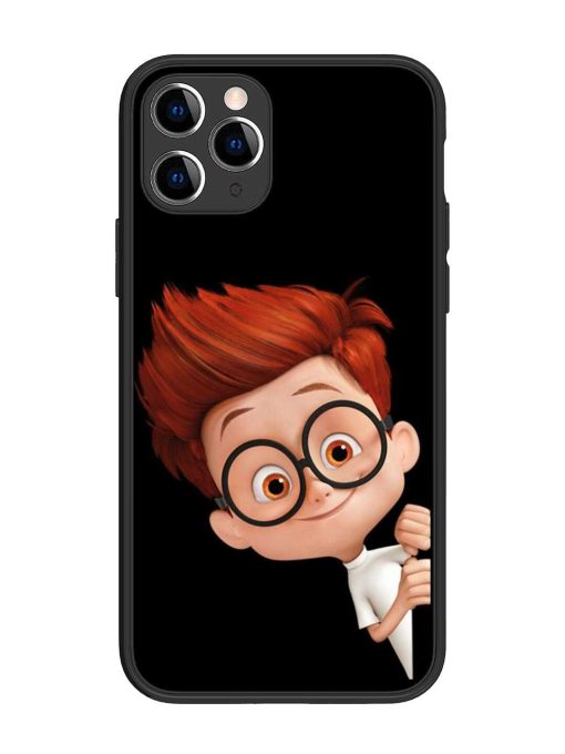 Smart Boy Cartoon Glossy Metal Phone Cover for Apple Iphone 11 Pro Edge Zapvi