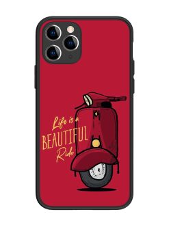 Life Is Beautiful Rides Glossy Metal Phone Cover for Apple Iphone 11 Pro
