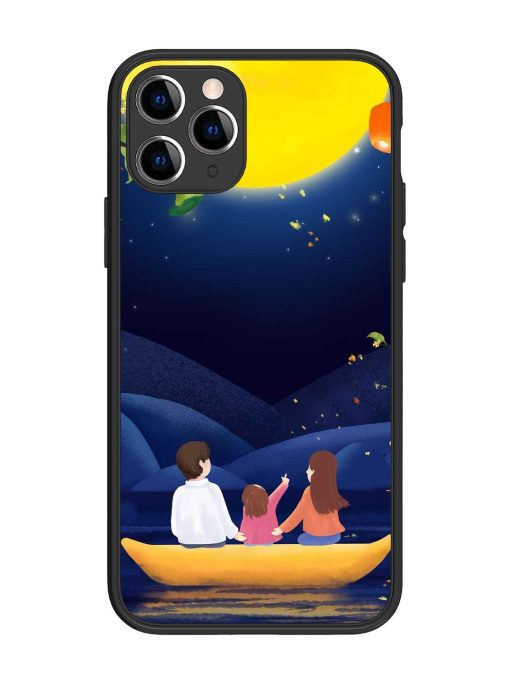 Happy Family And Beautiful View Glossy Metal Phone Cover for Apple Iphone 11 Pro Edge Zapvi