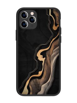 Abstract Art Glossy Metal TPU Phone Cover for Apple Iphone 11 Pro