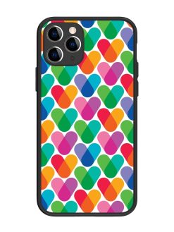 Overlapping Colors Colorful Glossy Metal TPU Phone Cover for Apple Iphone 11 Pro