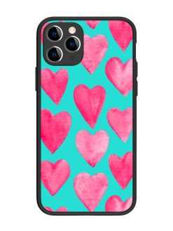 Beautiful Vector Illustration Glossy Metal Phone Cover for Apple Iphone 11 Pro