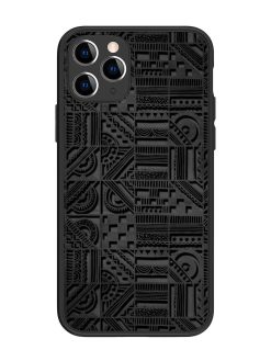 Seamless Pattern Glossy Metal Phone Cover for Apple Iphone 11 Pro