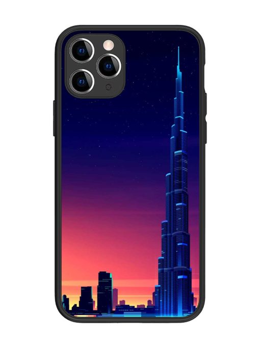 Burj Khalifa Abstract Glossy Metal Phone Cover for Apple Iphone 11 Pro