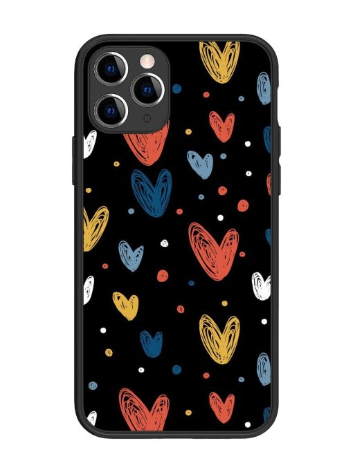 Happy Valentines Day Glossy Metal TPU Phone Cover for Apple Iphone 11 Pro Edge Zapvi