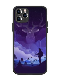 Deer Forest River Glossy Metal Phone Cover for Apple Iphone 11 Pro