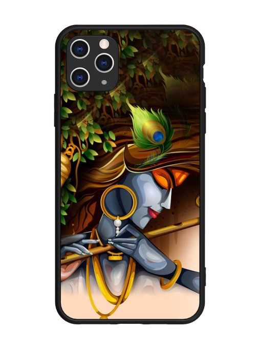 Krishna Glossy Metal Phone Cover for Apple Iphone 11 Pro Max Edge Zapvi