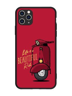 Life Is Beautiful Rides Glossy Metal Phone Cover for Apple Iphone 11 Pro Max
