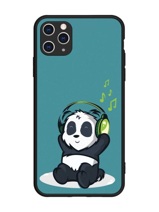 Music Panda Glossy Metal Phone Cover for Apple Iphone 11 Pro Max Edge Zapvi