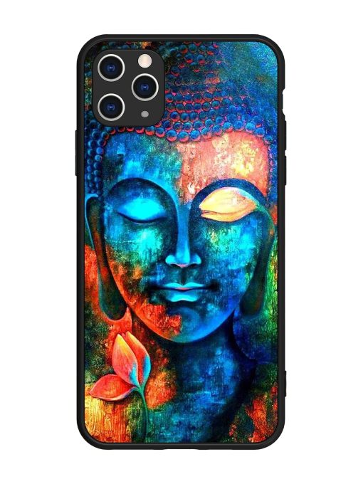 Buddha Painting Glossy Metal Phone Cover for Apple Iphone 11 Pro Max