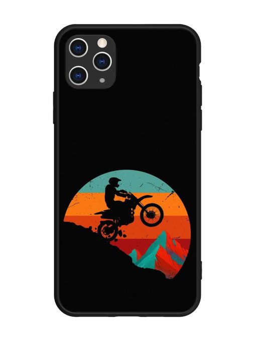 Mountain Bike Glossy Metal Phone Cover for Apple Iphone 11 Pro Max Edge Zapvi