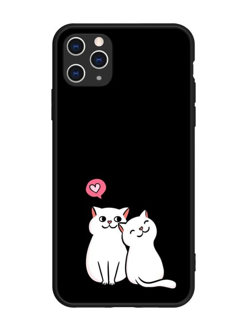 Cat Love Glossy Metal Phone Cover for Apple Iphone 11 Pro Max