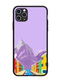 Venice City Illustration Glossy Metal Phone Cover for Apple Iphone 11 Pro Max