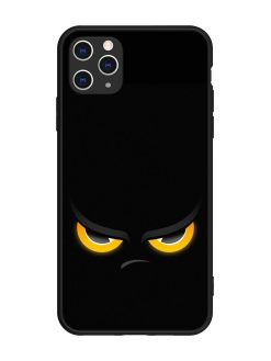 Scary Yellow Eye Glossy Metal TPU Phone Cover for Apple Iphone 11 Pro Max