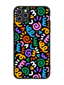 Colorful Seamless Vector Glossy Metal Phone Cover for Apple Iphone 11 Pro Max