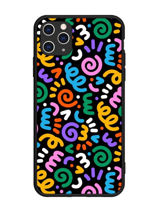 Colorful Seamless Vector Glossy Metal Phone Cover for Apple Iphone 11 Pro Max