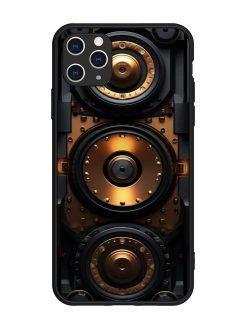 Sound Box Glossy Metal Phone Cover for Apple Iphone 11 Pro Max