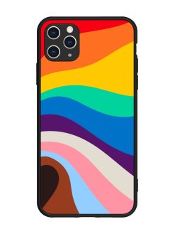 Minimal Pride Art Glossy Metal Phone Cover for Apple Iphone 11 Pro Max
