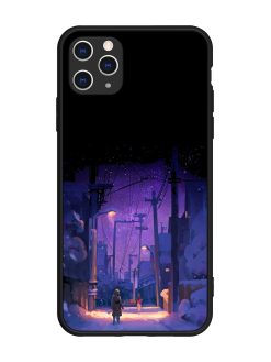 Winter Anime Art Glossy Metal Phone Cover for Apple Iphone 11 Pro Max