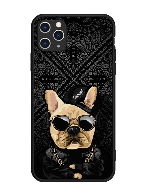 Gangsta Cool Sunmetales Dog Glossy Metal Phone Cover for Apple Iphone 11 Pro Max Edge Zapvi