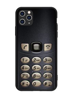 Retro Cell Phone Art Glossy Metal Phone Cover for Apple Iphone 11 Pro Max