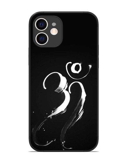 Om Logo Glossy Metal Phone Cover for Apple Iphone 12 Edge Zapvi