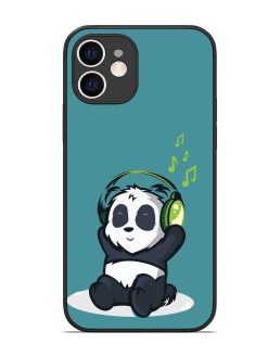 Music Panda Glossy Metal Phone Cover for Apple Iphone 12
