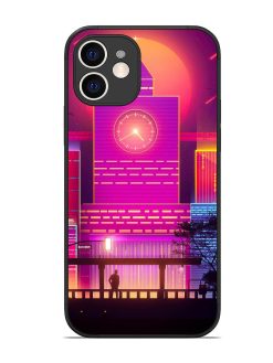 Clock Tower Glossy Metal TPU Phone Cover for Apple Iphone 12