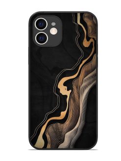 Abstract Art Glossy Metal TPU Phone Cover for Apple Iphone 12