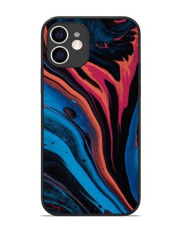 Liquefied Art Glossy Metal TPU Phone Cover for Apple Iphone 12