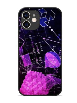 Math Physics Formula Art Glossy Metal Phone Cover for Apple Iphone 12