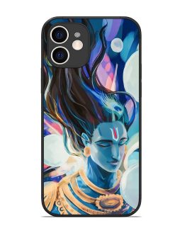 Bhagwan Sri Krishna Glossy Metal Phone Cover for Apple Iphone 12
