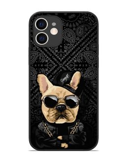 Gangsta Cool Sunmetales Dog Glossy Metal Phone Cover for Apple Iphone 12