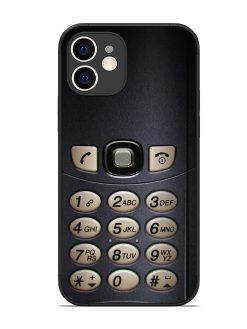 Retro Cell Phone Art Glossy Metal Phone Cover for Apple Iphone 12