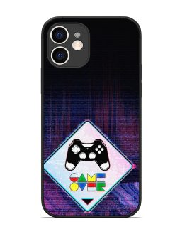 Game Over Glossy Metal Phone Cover for Apple Iphone 12