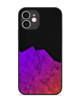 Minimalist Gradient Glossy Metal Phone Cover for Apple Iphone 12