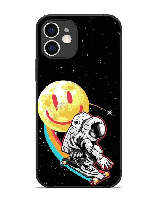 Astronaut Art Glossy Metal Phone Cover for Apple Iphone 12 Edge Zapvi