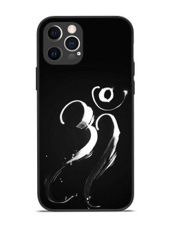 Om Logo Glossy Metal Phone Cover for Apple Iphone 12 Pro