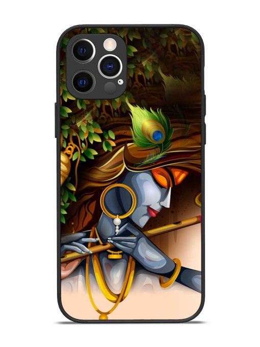 Krishna Glossy Metal Phone Cover for Apple Iphone 12 Pro Edge Zapvi