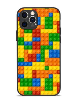 Building Blocks Glossy Metal TPU Phone Cover for Apple Iphone 12 Pro