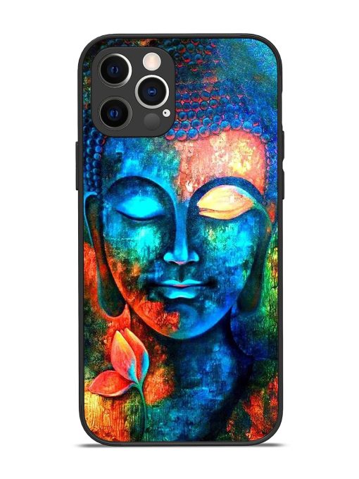 Buddha Painting Glossy Metal Phone Cover for Apple Iphone 12 Pro