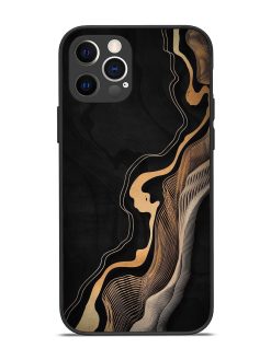 Abstract Art Glossy Metal TPU Phone Cover for Apple Iphone 12 Pro